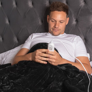 Heated Throw Electric Fleece Blanket