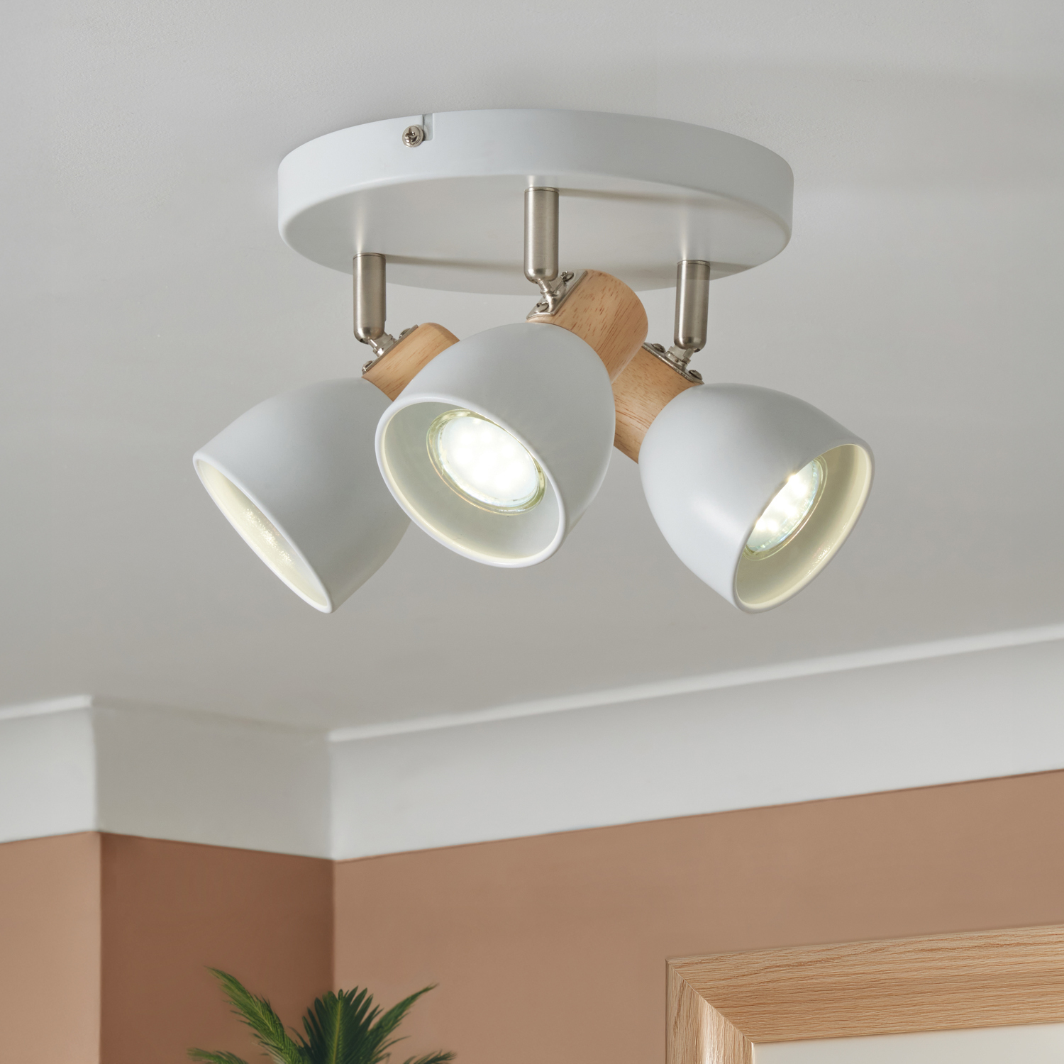 Fallon Ceiling Spotlight Plate - White