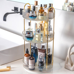 Modern 3-Tier Spinning Vanity Organizer