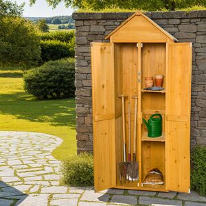 Garden Storage Shed With A Pitched Roof