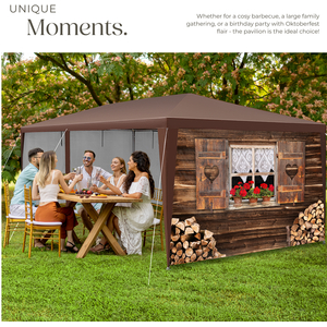 Gazebo Alpine, Removable Side Panels, Plug-In Assembly