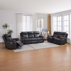 Vinson Recliner Sofa Set With Speakers