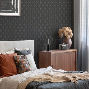 Superfresco Eternity Geometric Metallic Wallpaper