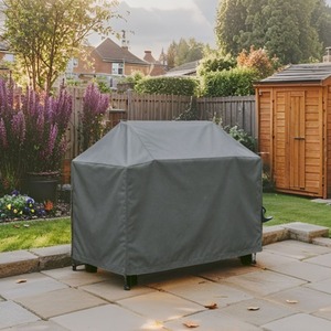 Grey / Large Heavy Duty Waterproof UV Outdoor BBQ Grill Protective Cover  shot 11317246