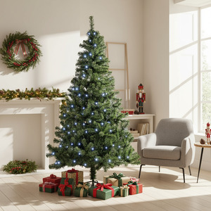 Pre-Lit Green Alaskan pine Christmas Tree