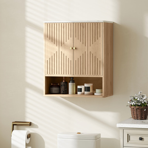 HOMCOM Bathroom Wall Cabinet with Adjustable Shelf