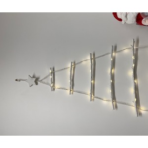 40 Warm White LED Lights Twig Wall Tree Christmas Decoration - Natural