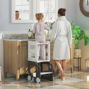 AIYAPLAY Toddler Step Stool, 4 in 1 Foldable