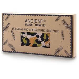 Lavender Natural Cotton and Juco Eye Pillow in Gift Box Night Leopard