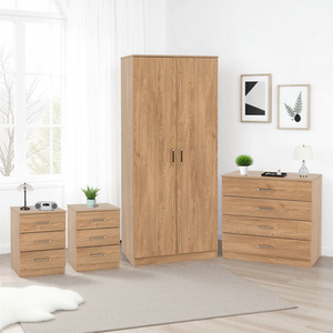 Dakota  2 Door Wardrobe Bedroom Set