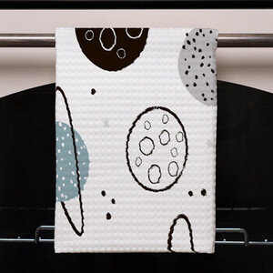 Child Hand Drawn Space Elements Stylish KitchenTowel