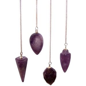 Amethyst Gemstone Magic Pendulum Set