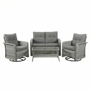 The Leigh 4 Seat Rattan Sofa Lounge Set