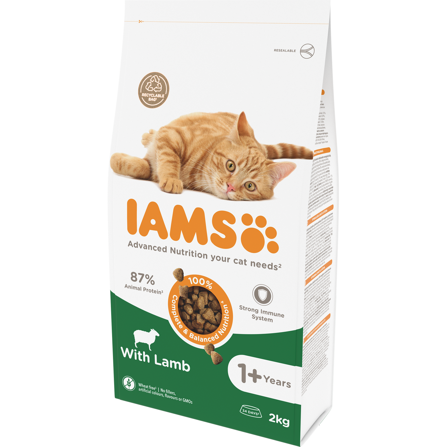 Iams Vitality Adult Cat Food - Lamb