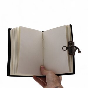 Leather Printed Notebook Stop Doomscrolling, Mindfulness Journal
