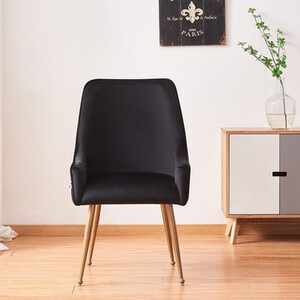 Single Soho LUX Velvet Dining Chair Upholstered for Kitchen Dining Room