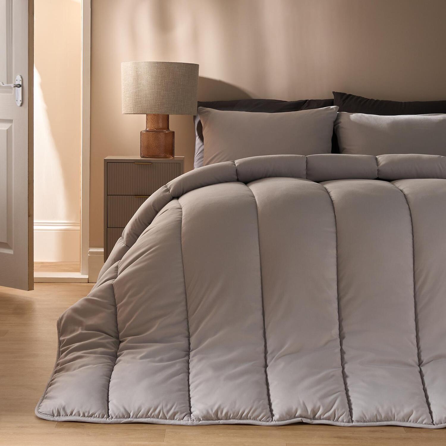 Ohs Coverless 10.5 Tog Duvet Set - Silver / Double / 2.35Kg / 200Cm