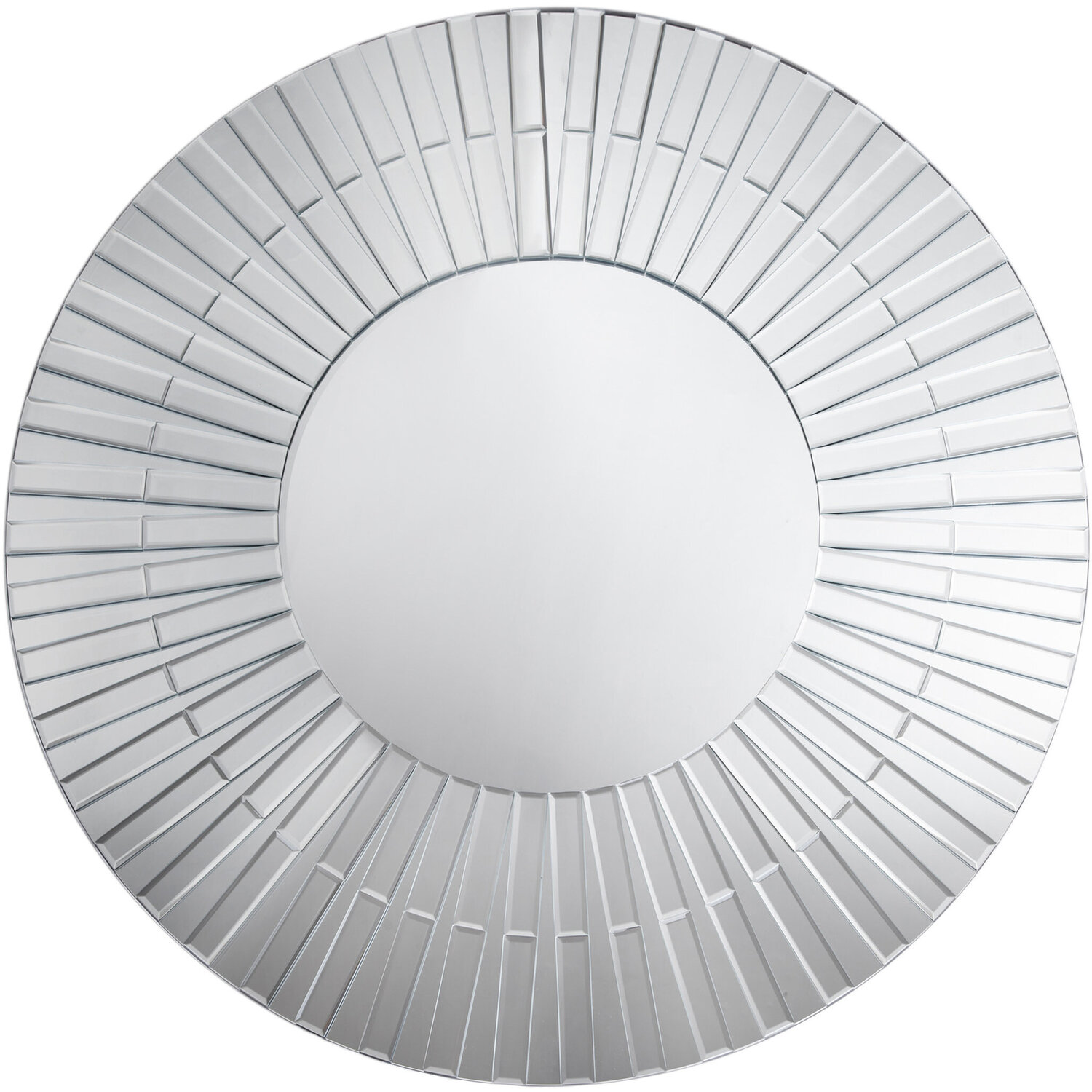 Anson Flared Frame Wall Mirror - Silver
