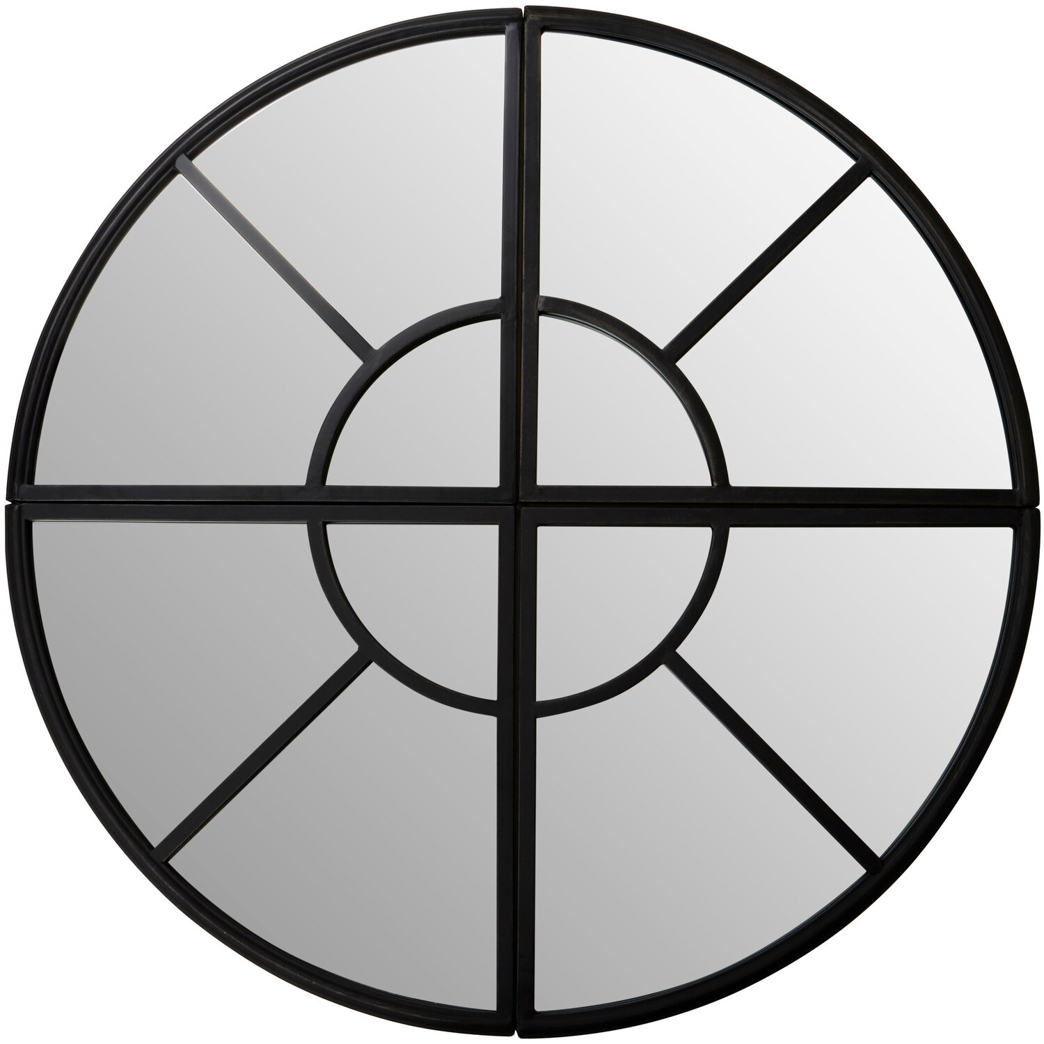 Lidia 3D Effect Rectangular Wall Mirror - Black