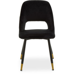Warren Black Velvet Dining Chair