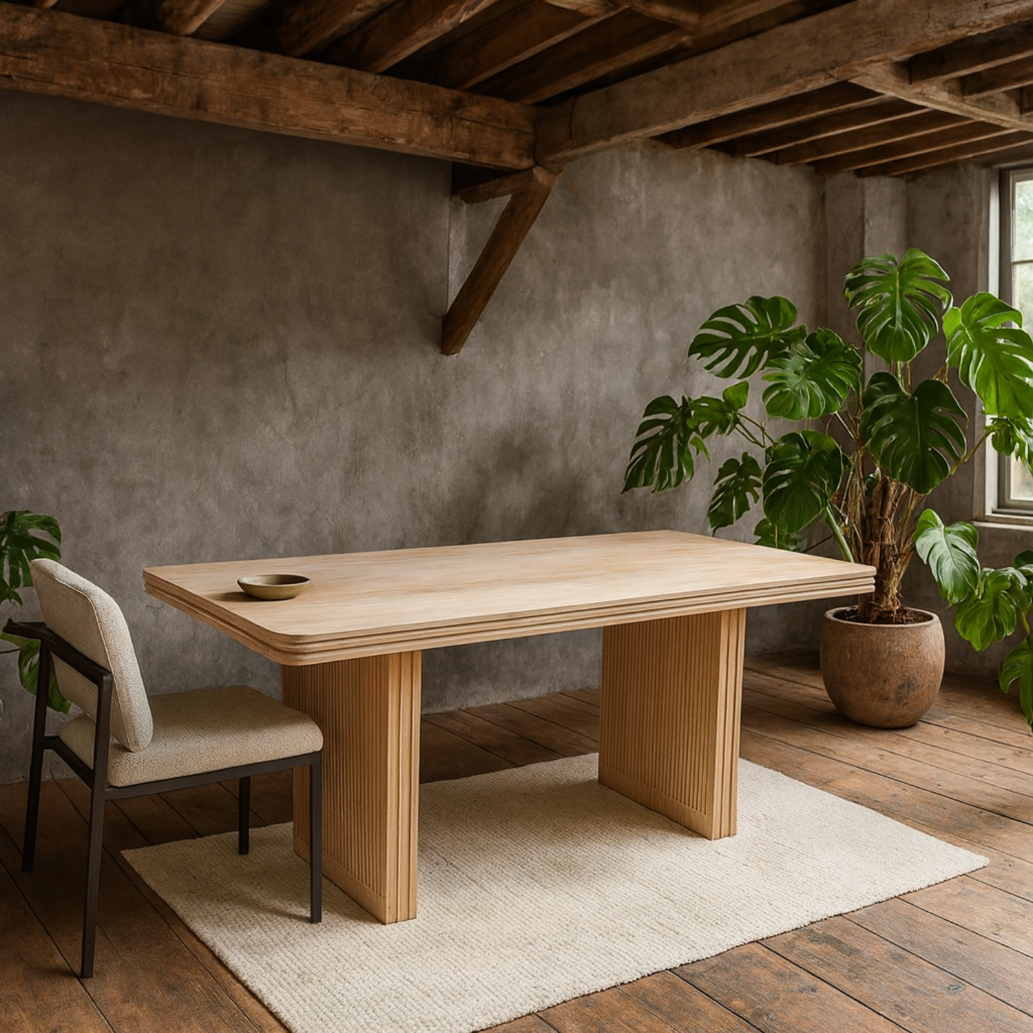 Arizona Mango Wood Dining Table Seats 6 - Brown