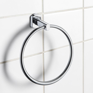 Showerdrape Admiralty Chrome Stainless Steel Wall Mounted Towel Ring