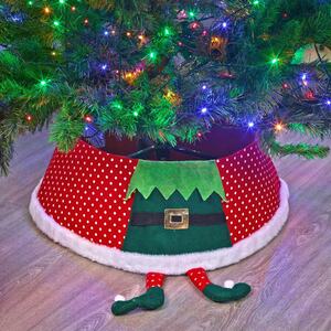 55cm Christmas Felt Tree Skirt - Red