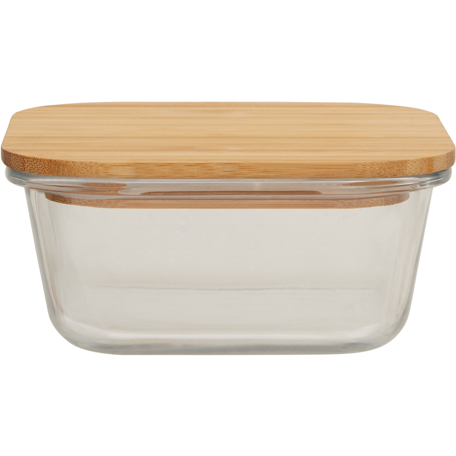 Maison By Premier Freska 800Ml Glass Container With Bamboo Lid - Transparent