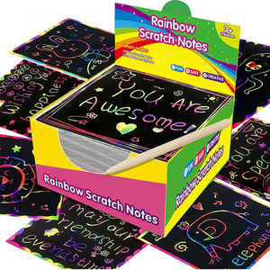 Rainbow Scratch Notes Art Kit with Stylus Dispenser