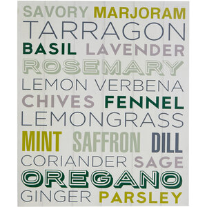 Madera Herbs Design Wall Plaque
