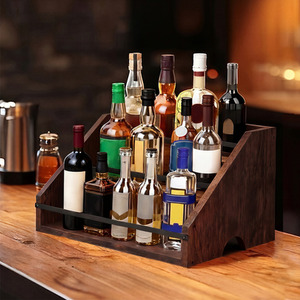 Countertop Wine and Bottle Rack 2-Tier Storage