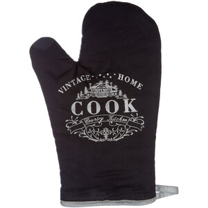 Vintage Home Black Single Oven Glove