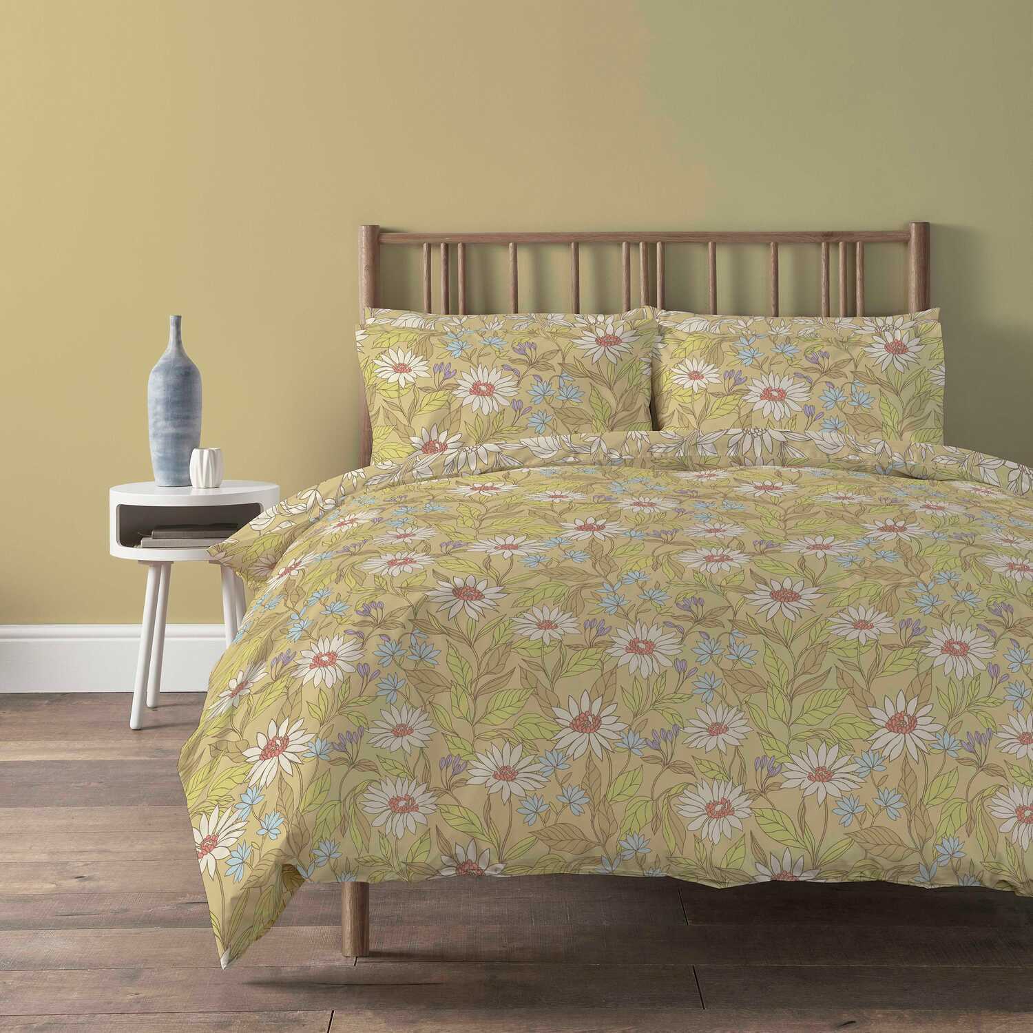 Elinor Duvet Set - Yellow Single