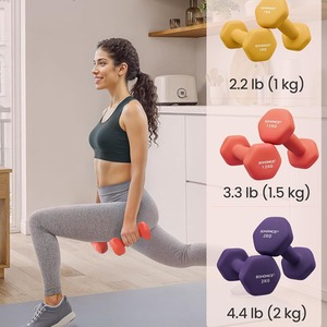 SONGMICS Hex Dumbbell Set with Storage Stand
