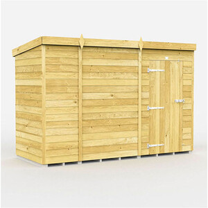 DIY Sheds 10x4 Pent Shed - Single Door Without Windows