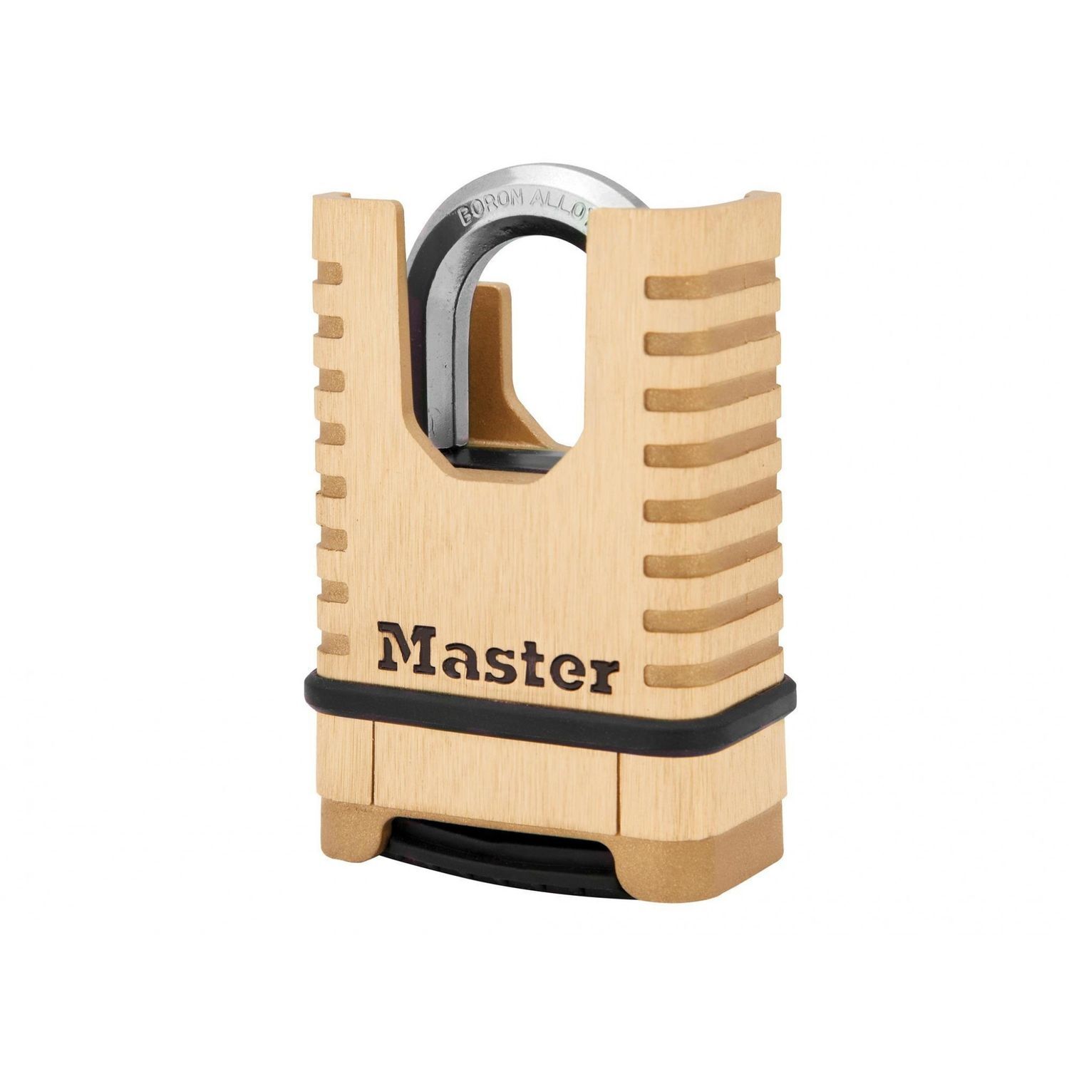 Master Lock Excell Closed Shackle Brass Combination 58Mm Padlock - Multi Colour