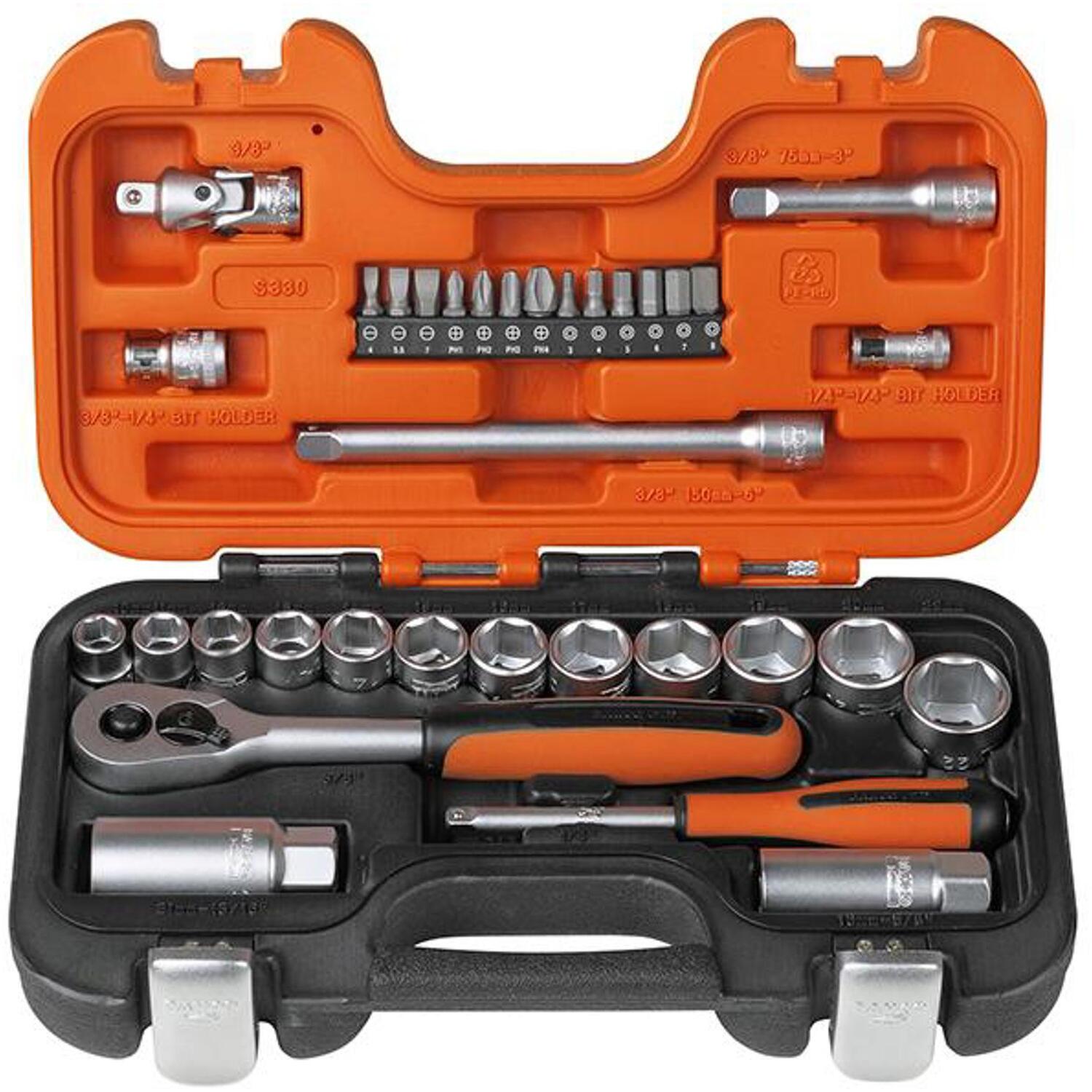 B&Q - S330 Metric Socket Set34 Pieces1/4" & 3/8" Drive - Image 15