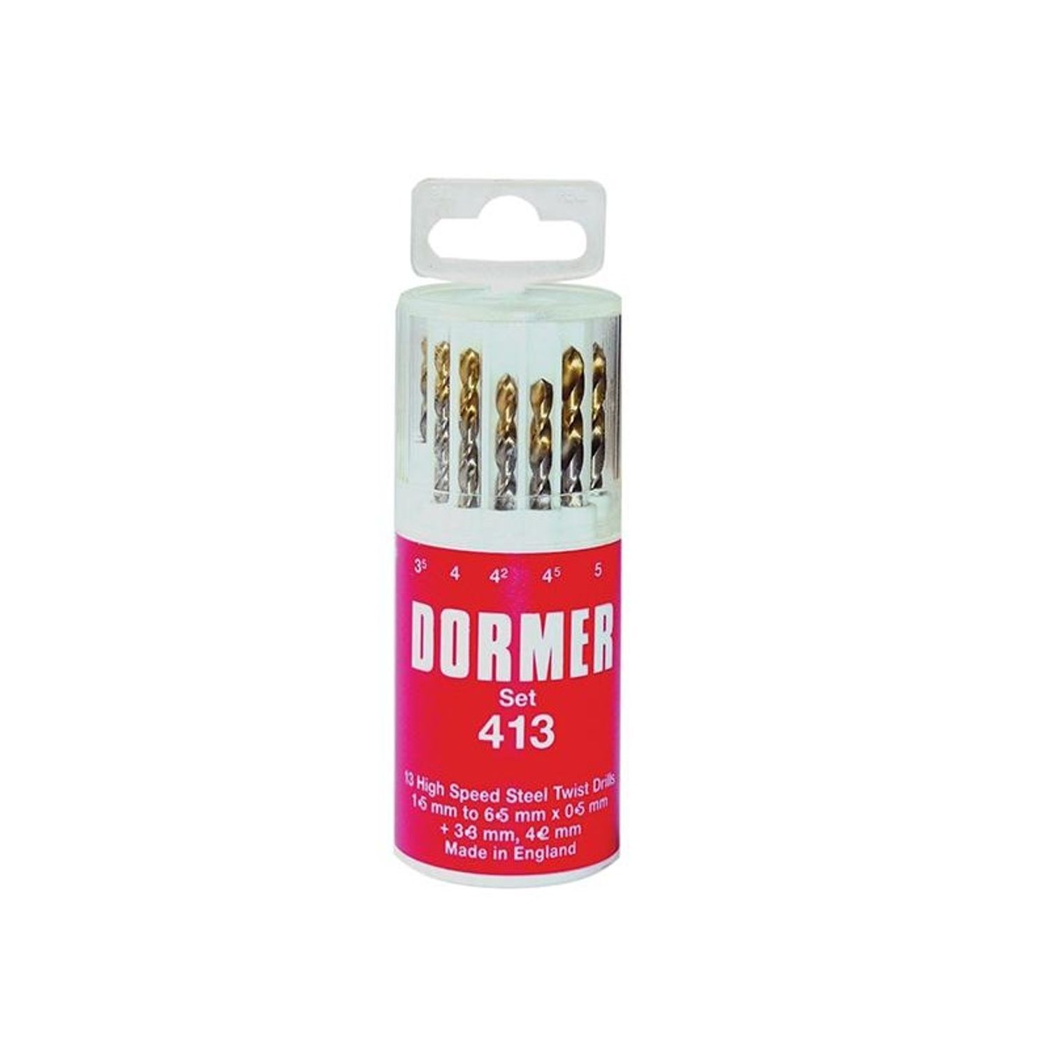 Dormer A002 Hss - Tin Coated Jobber Drills, Imperial (Uk Plug) - Multi Colour