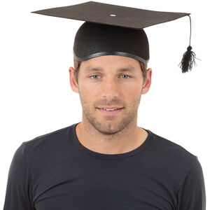 Bristol Novelty Unisex Mortar Board 2 Piece Felt Hat