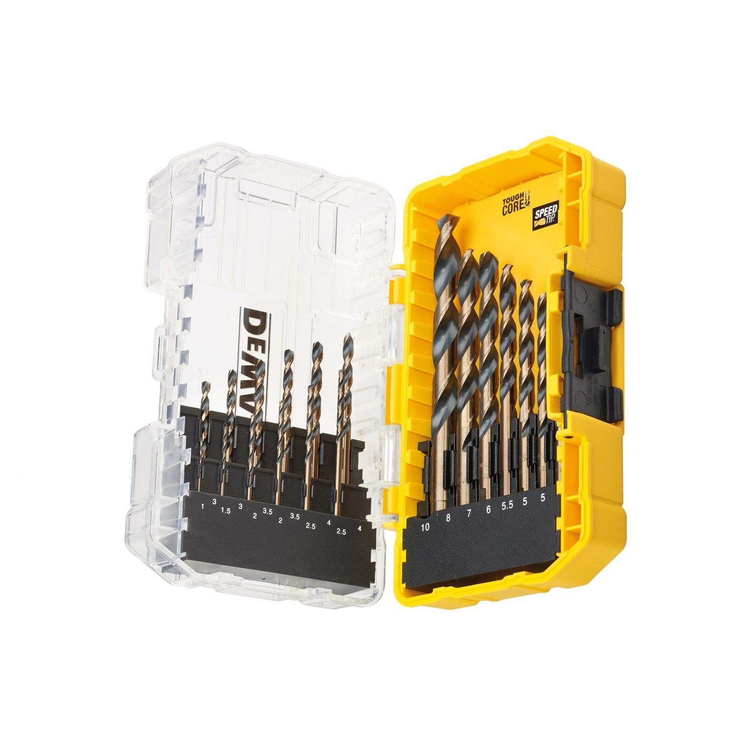 Dewalt Power Tools Dt70728 Black&Gold Hss Drill Set, 19 Piece - Multi Colour