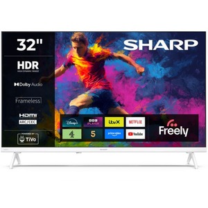 SHARP 32HE2245KW 32 Inch HD TiVo Smart LED TV Frameless - White