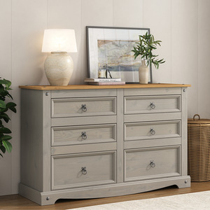 Corona Grey 6 Drawer Chest Of Drawers