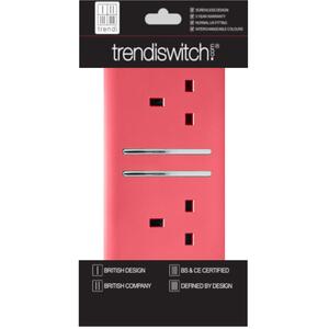 Trendi Switch 2 Gang 13 Amp Switched Plug Socket