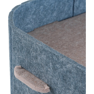 Grey Cat House with Hanging Fluffy Ball Indoor Cat House shot 16074234