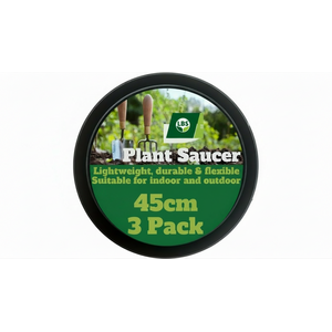 Bronte Heritage Round Plastic Plant Pot Saucer 45cm Pack of 3