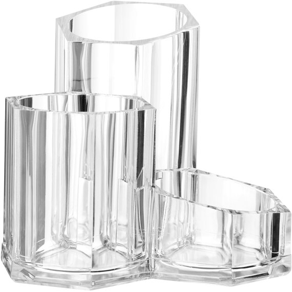 Beauty Clear 3 Compartment Cosmetics Organiser