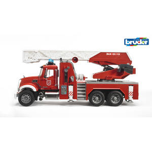Bruder MACK Granite Fire engine with ladder, waterpump and L S Modu Detailed Vehicle & Playset Model