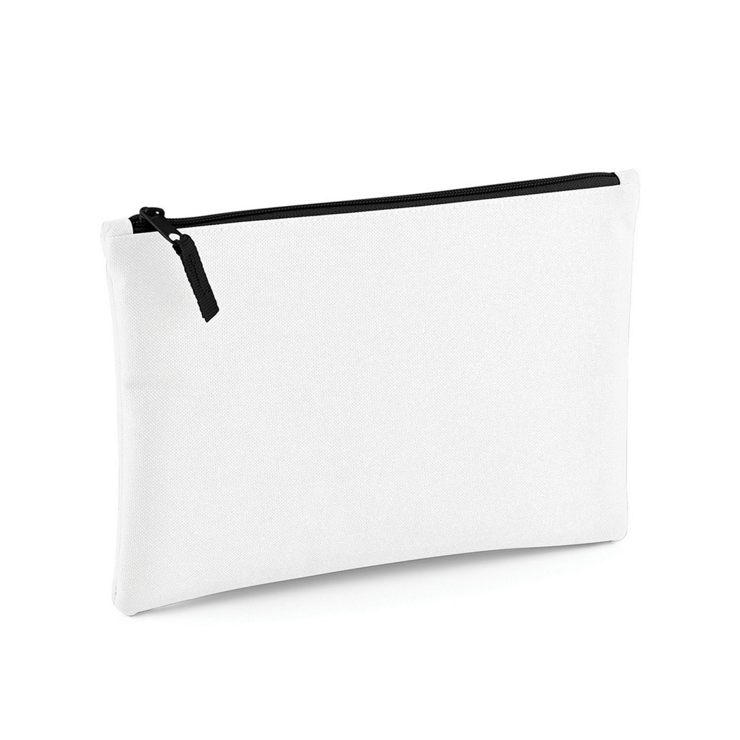 Bagbase Grab Zip Pocket Pouch Bag - White/Black