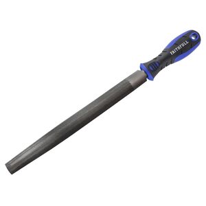 Faithfull Half-round Second Cut File, Handled