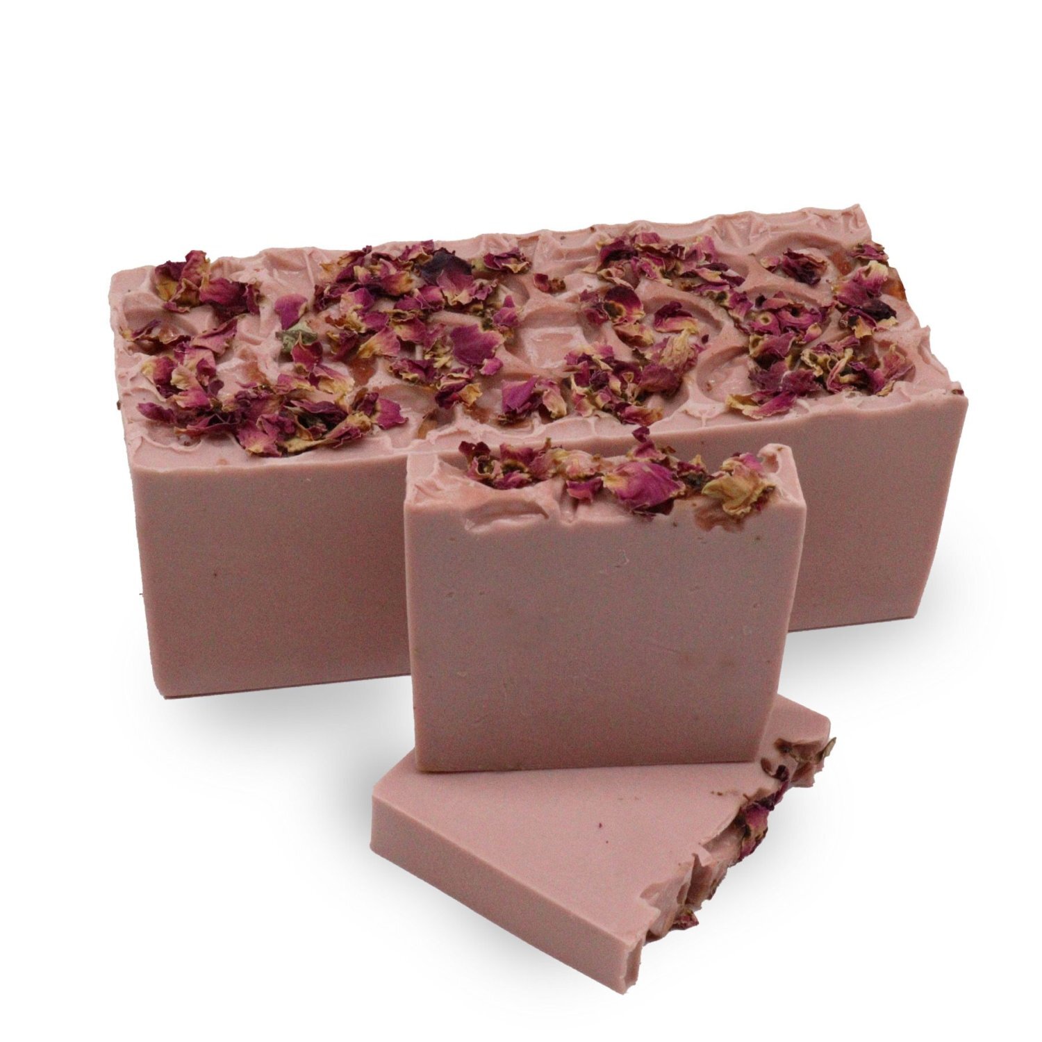 KDMD Pack of 13 Rose & Vanilla Soap Bars Blush Pink - Image 2